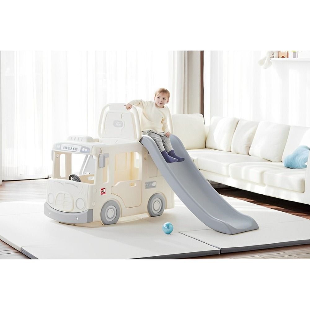 Myts - 3-in-1 Baby Bus Slide - White