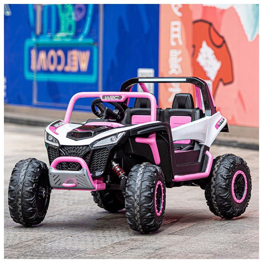 Myts - Super Hawk UTV Girls Ride-On Jeep - Pink - 12 V