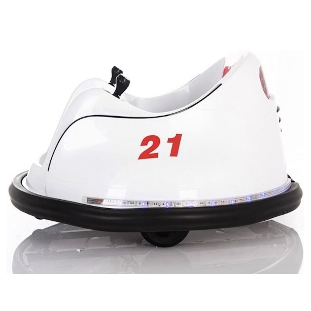 Myts - Electric Kids Ride-On Bumper Car - White - 6 V