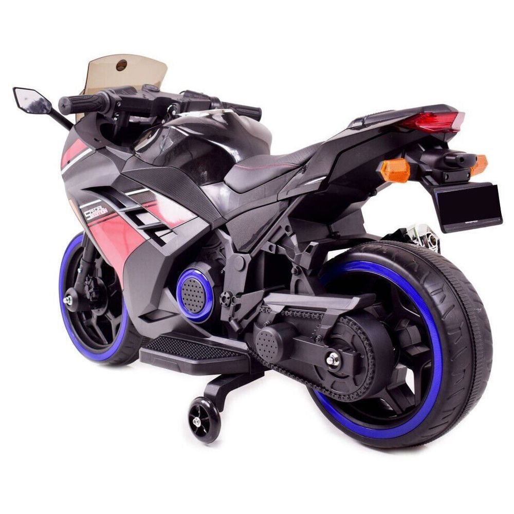 Myts - Sky Electric Kids Ride-On Motorbike - Black - 12 V