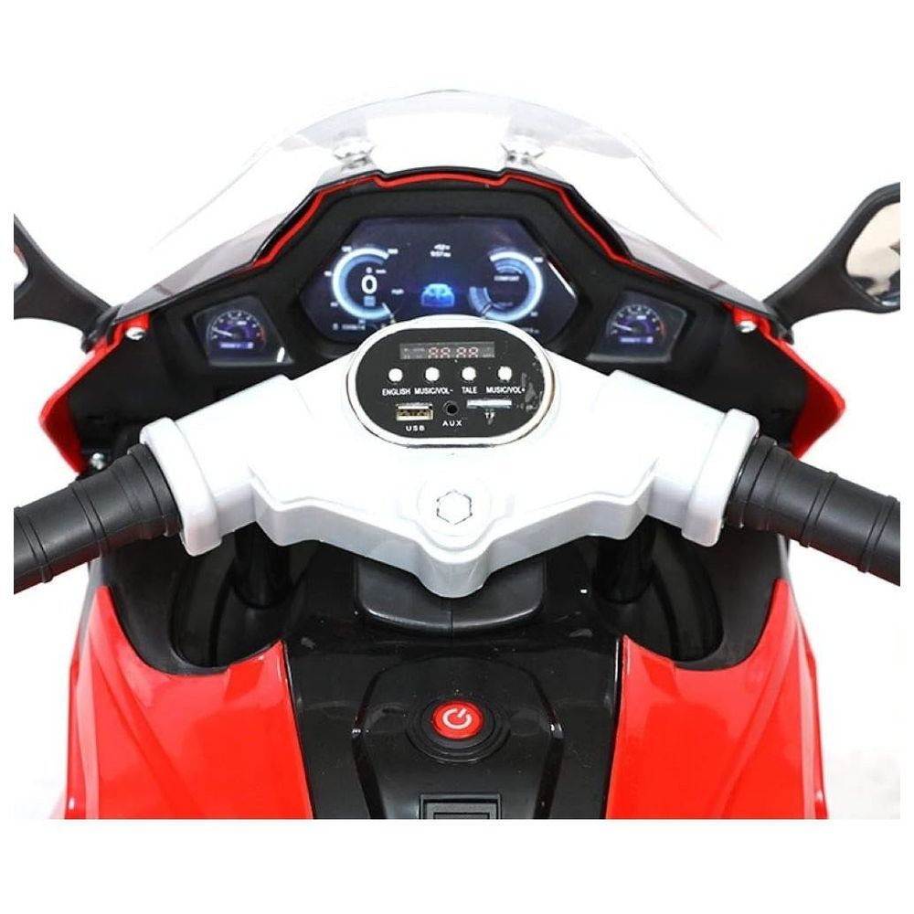 Myts - Electric Motorcycle Ride-On Super Bike - Red - 6 V