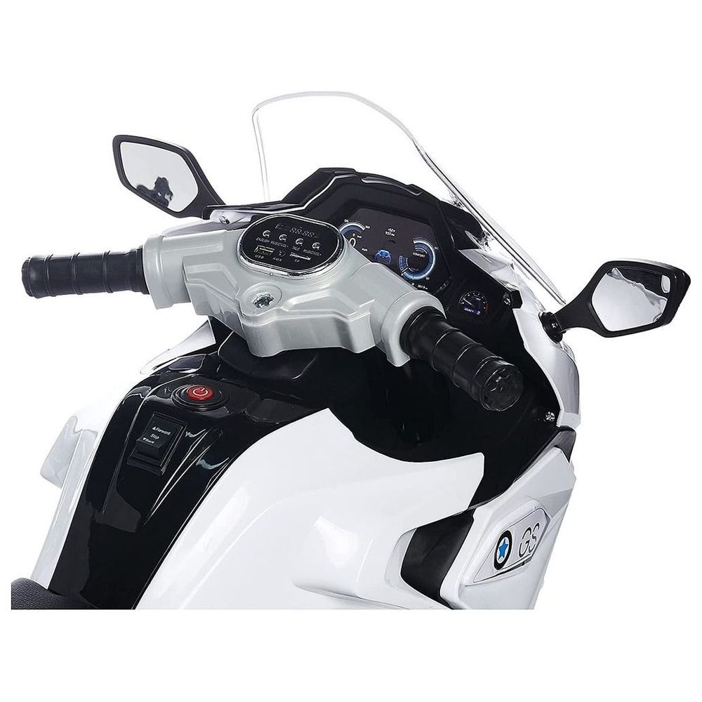 Myts - Electric Motorcycle Ride-On Super Bike - White - 6 V