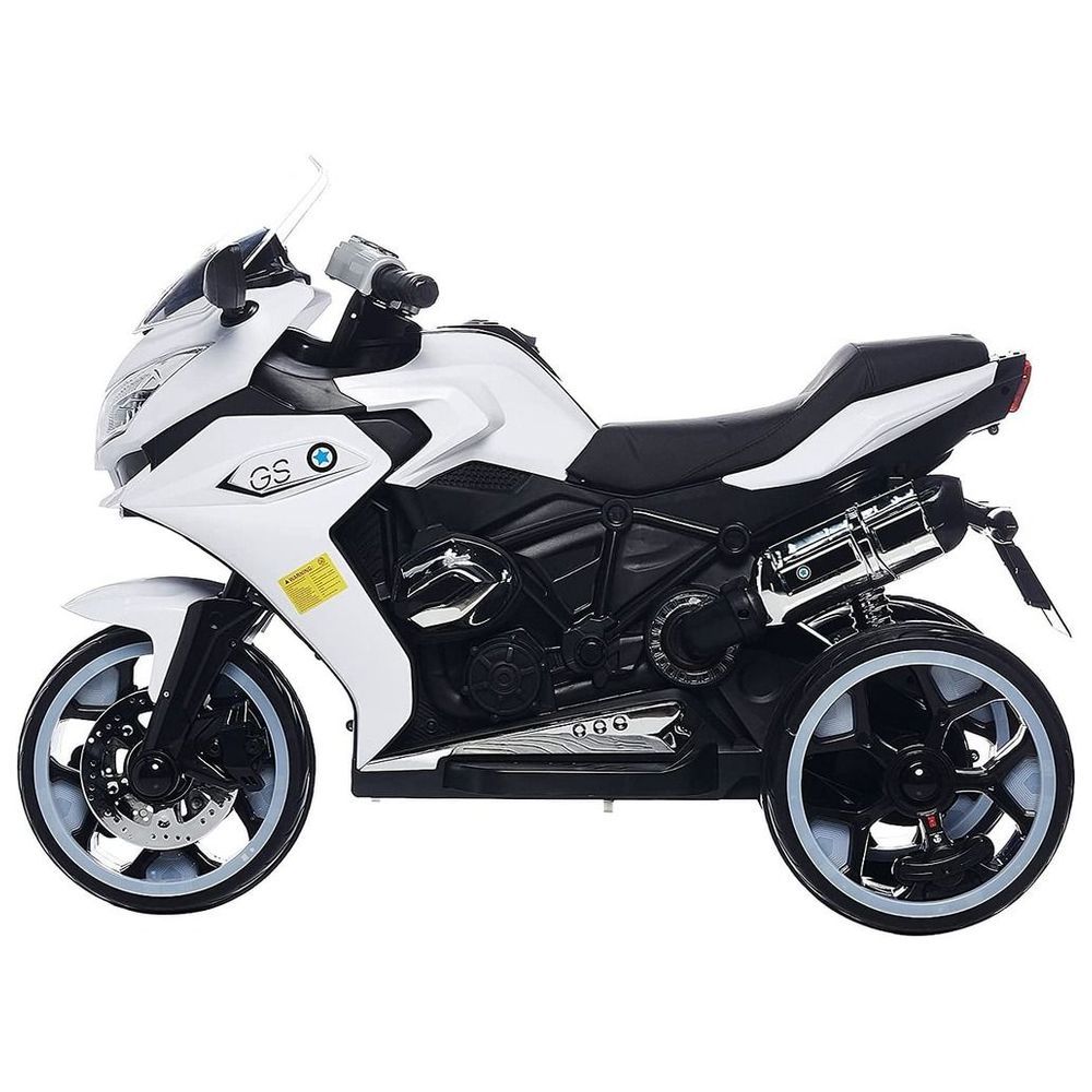 Myts - Electric Motorcycle Ride-On Super Bike - White - 6 V