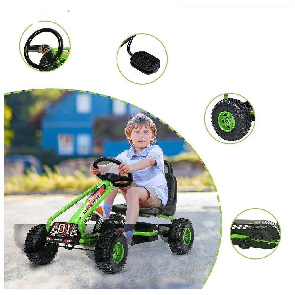 Myts - Racing Adventure Pedal Go Kart Car - Green