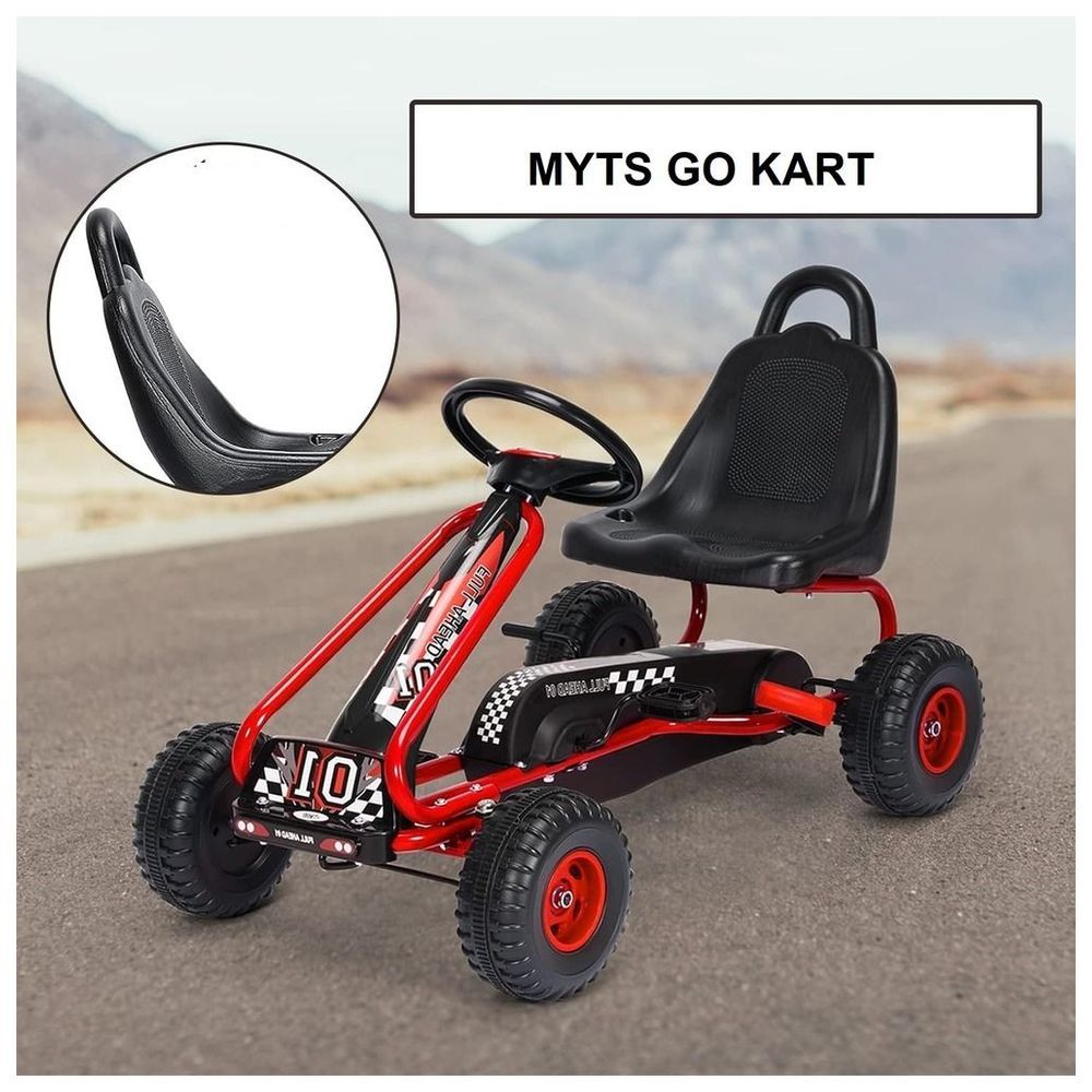 Myts - Racing Adventure Pedal Go Kart Car - Red