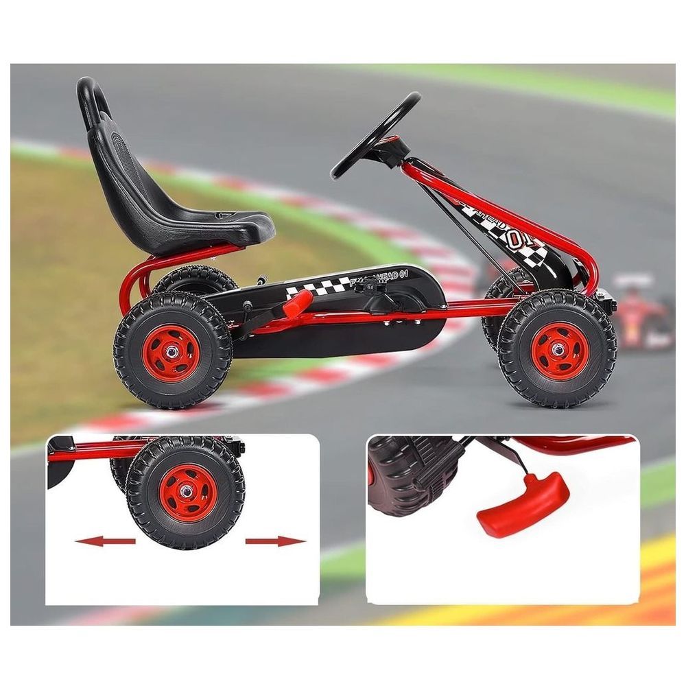 Myts - Racing Adventure Pedal Go Kart Car - Red