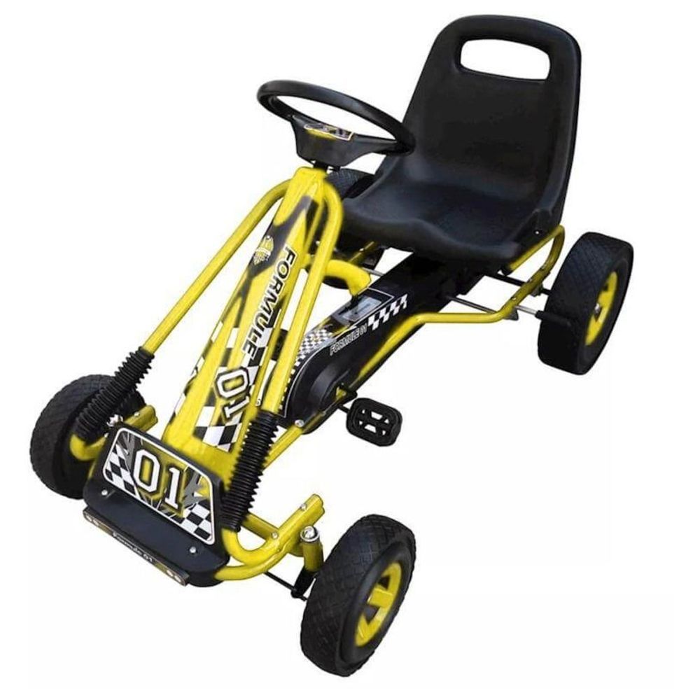 Myts - Racing Adventure Pedal Go Kart Car - Yellow