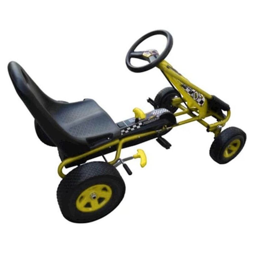 Myts - Racing Adventure Pedal Go Kart Car - Yellow