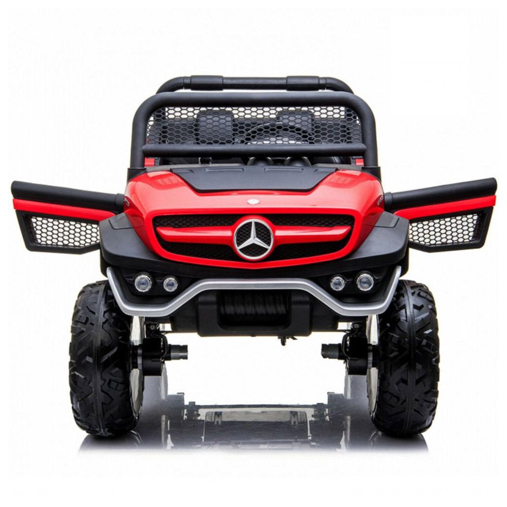 Myts - UTV Mercedes-Benz Unimog Ride-On Car - Red - 12 V