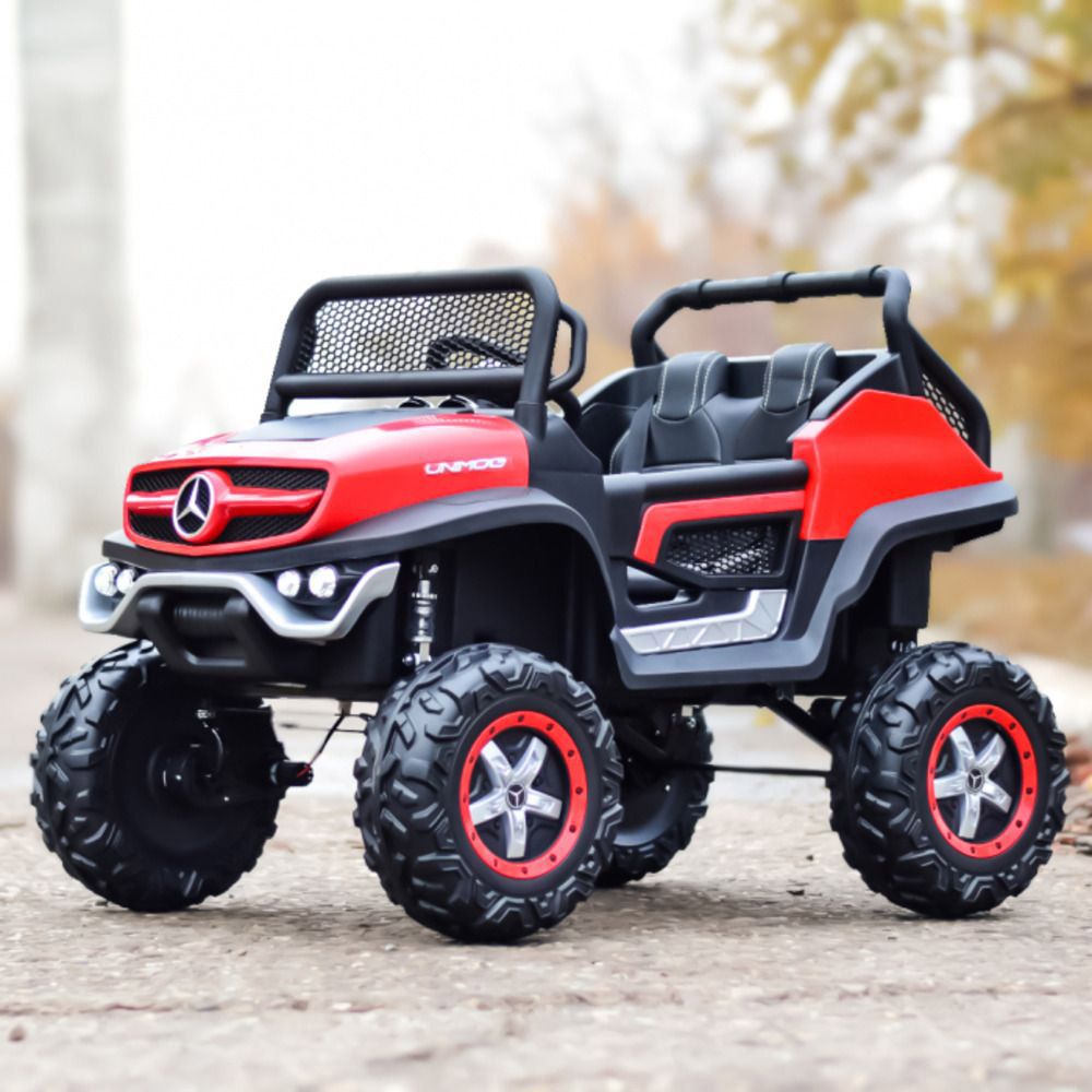 Myts - UTV Mercedes-Benz Unimog Ride-On Car - Red - 12 V