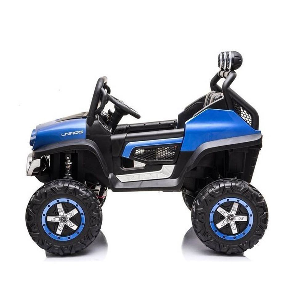 Myts - UTV Mercedes-Benz Unimog Lights Ride-On Car - Blue - 12 V