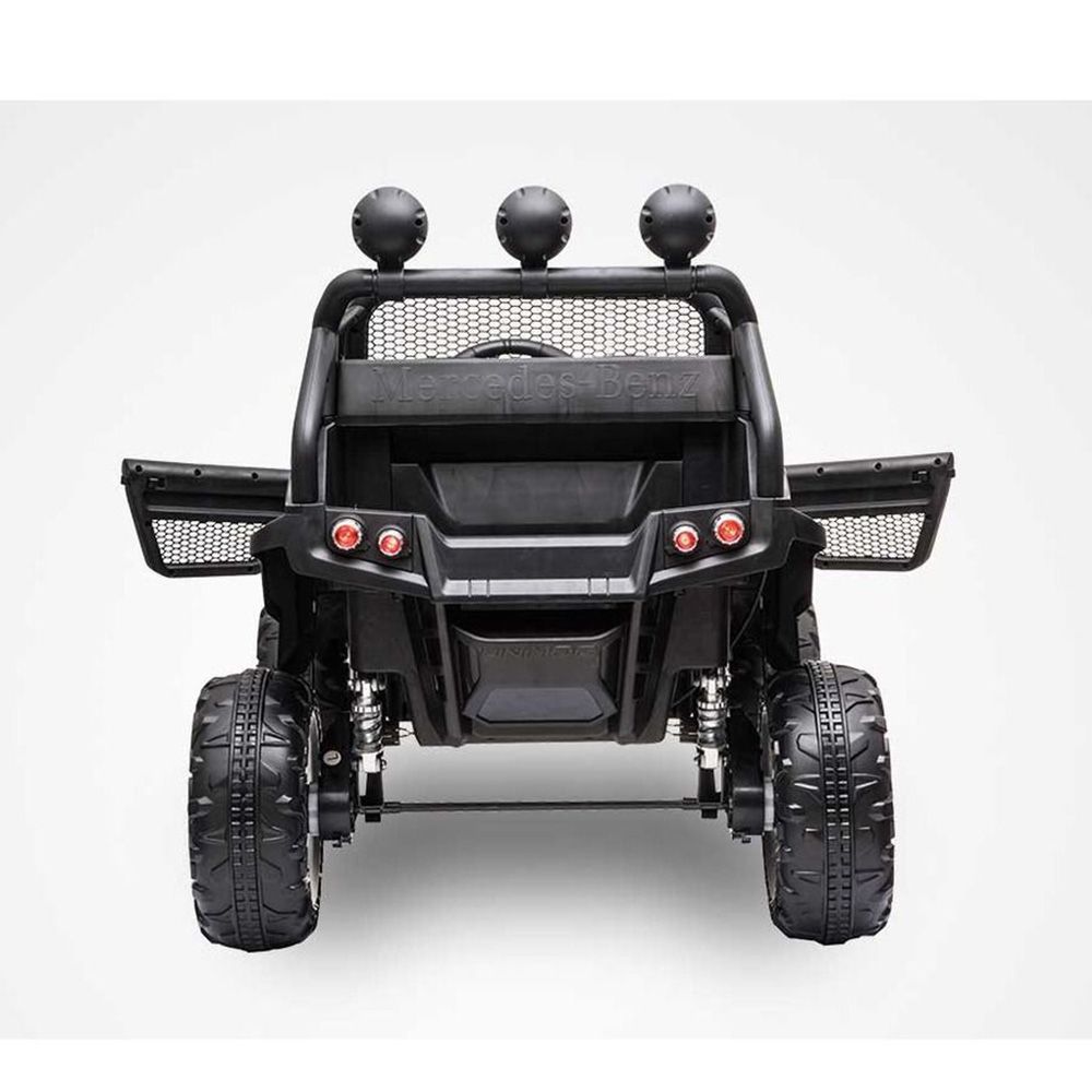 Myts - UTV Mercedes-Benz Unimog Lights Ride-On Car - Black - 12 V