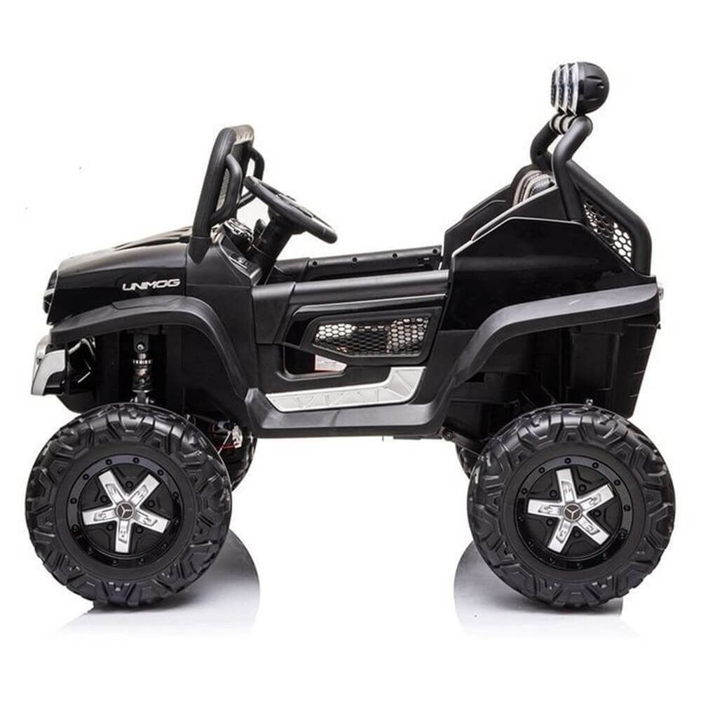 Myts - UTV Mercedes-Benz Unimog Lights Ride-On Car - Black - 12 V