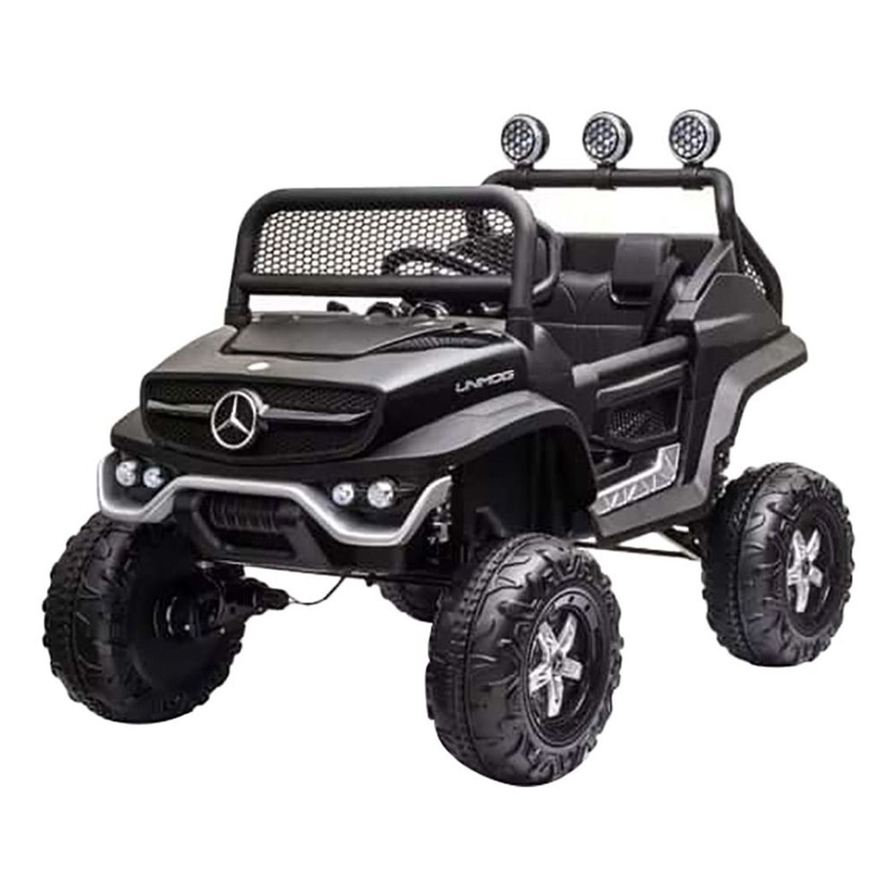 Myts - UTV Mercedes-Benz Unimog Lights Ride-On Car - Black - 12 V