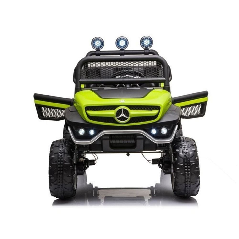 Myts - UTV Mercedes-Benz Unimog Lights Ride-On Car - Green - 12 V