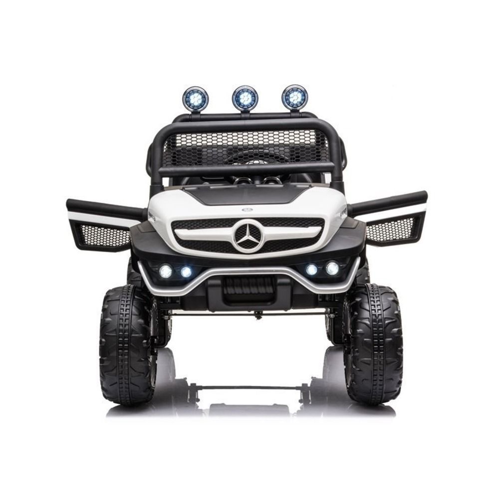 Myts - UTV Mercedes-Benz Unimog Lights Ride-On Car - White - 12 V