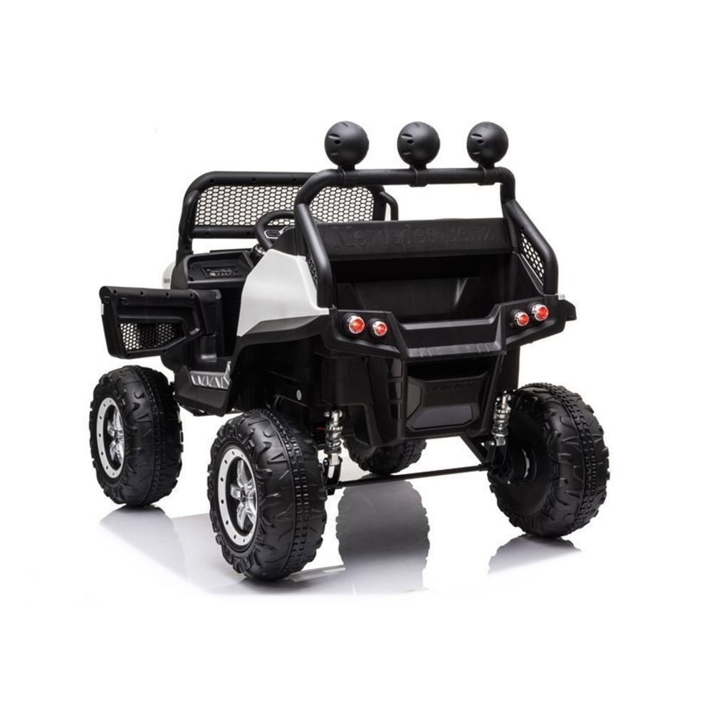 Myts - UTV Mercedes-Benz Unimog Lights Ride-On Car - White - 12 V