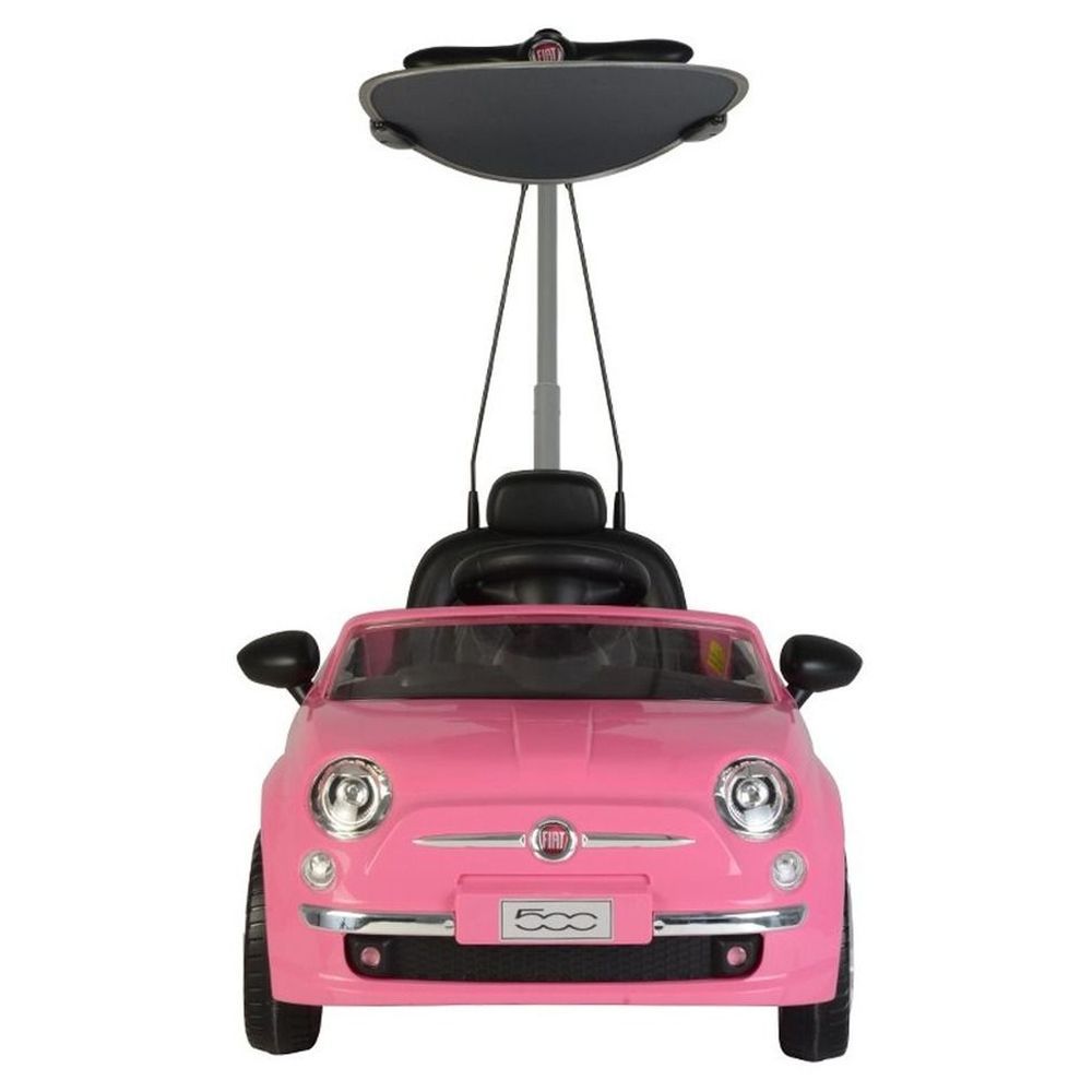 Myts - Fiat 500 Pull And Push Car With Sun Shade - Pink