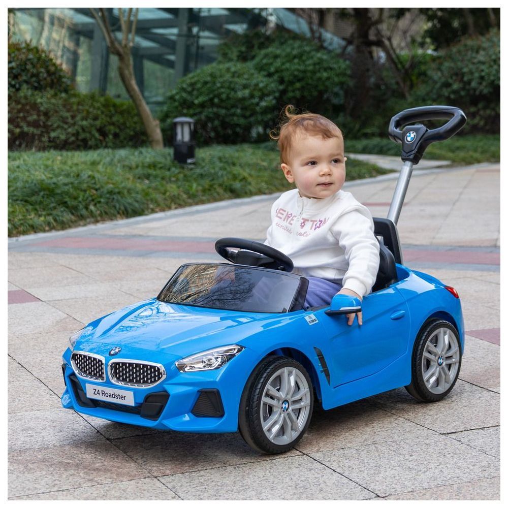 Myts - BMW Z4 Sports Boys Push Car With Shade - Blue