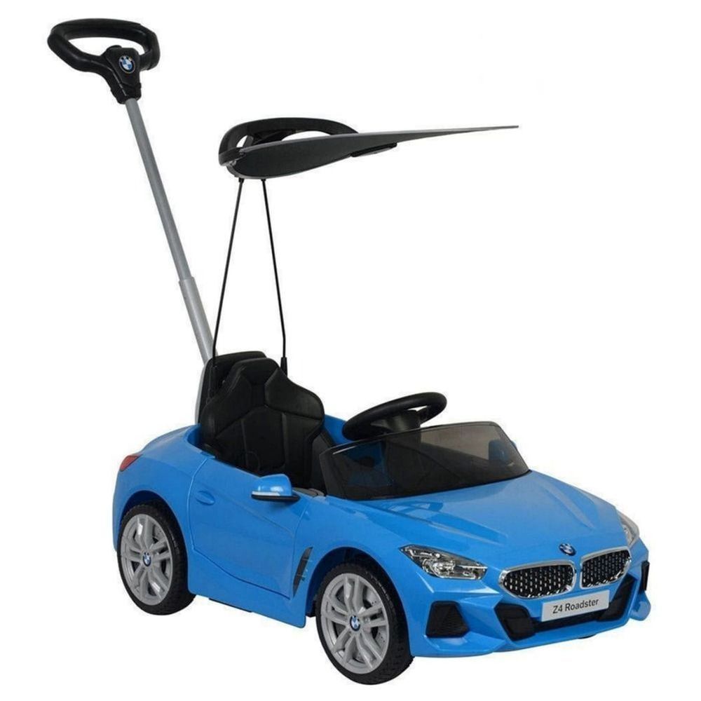 Myts - BMW Z4 Sports Boys Push Car With Shade - Blue