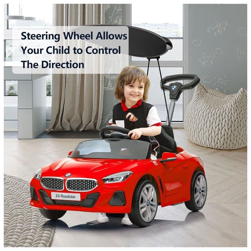 Myts - BMW Z4 Sports Kids Push Car With Shade - Red