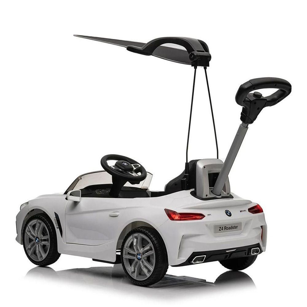 Myts - BMW Z4 Sports Kids Push Car With Shade - White