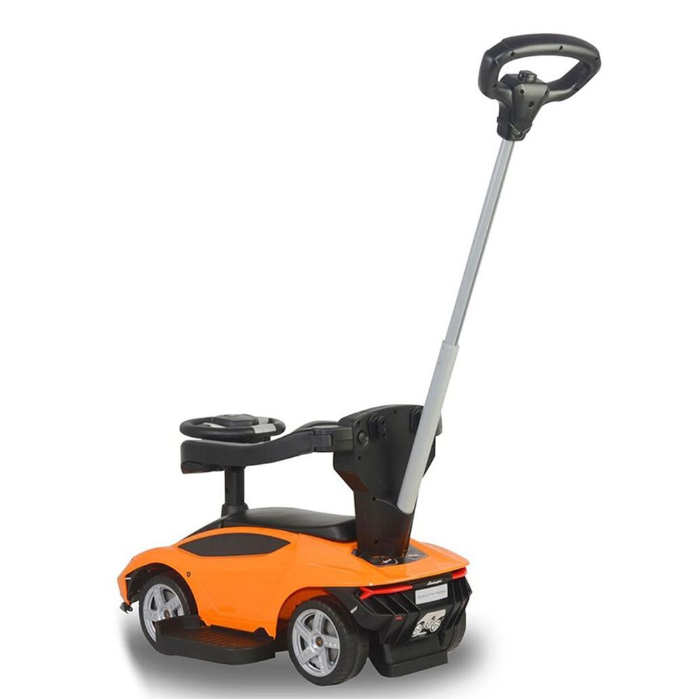 Myts - Licensed Lamborghini Kids Push Car With Handle - Orange