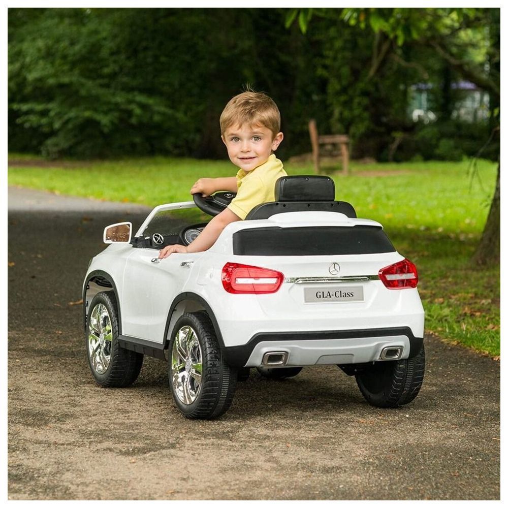 Myts - Licensed Mercedes GLA Class Kids Ride-On Car - White - 12 V