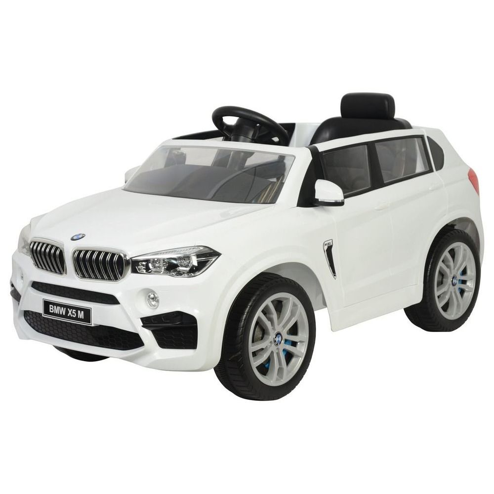 Myts - Licensed Electric BMW X5 M Kids Ride-On Car - White - 12 V