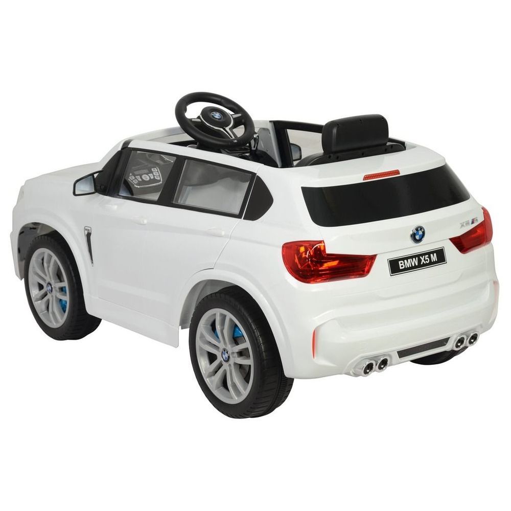 Myts - Licensed Electric BMW X5 M Kids Ride-On Car - White - 12 V