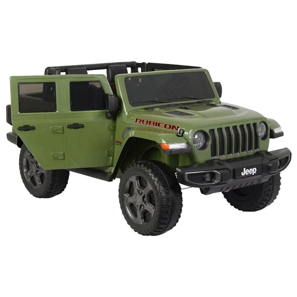 Myts - Rubicon Gladiator Kids Ride-On Jeep Car - Green - 12 V