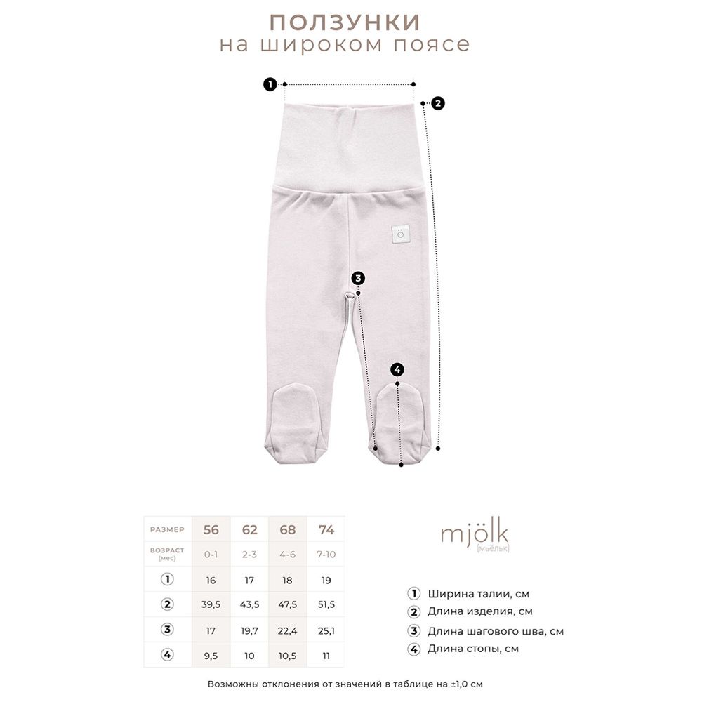 Mjolk - Footed Pants - Baby Blue