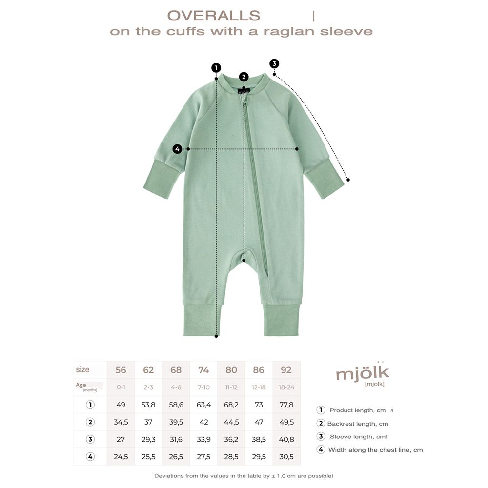 Mjolk - Sleep And Play Jumpsuit - Baby Blue