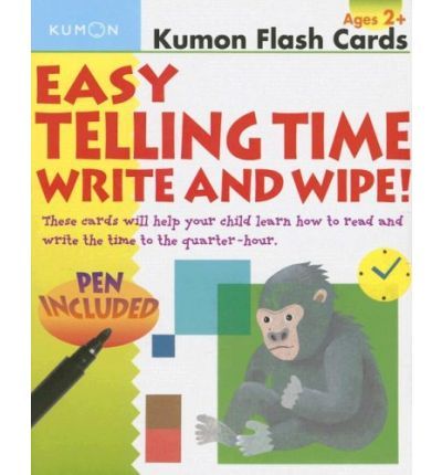 كتاب معرفة الوقت "Easy Telling Time Write Wipe" من كتب كومون