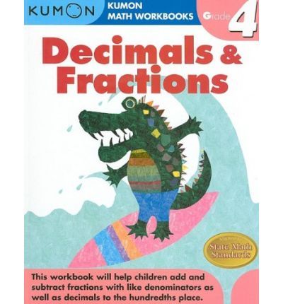 كتاب الكسور والكسور العشرية للصف 4 "Grade 4 Decimals Fractions" من كتب كومون