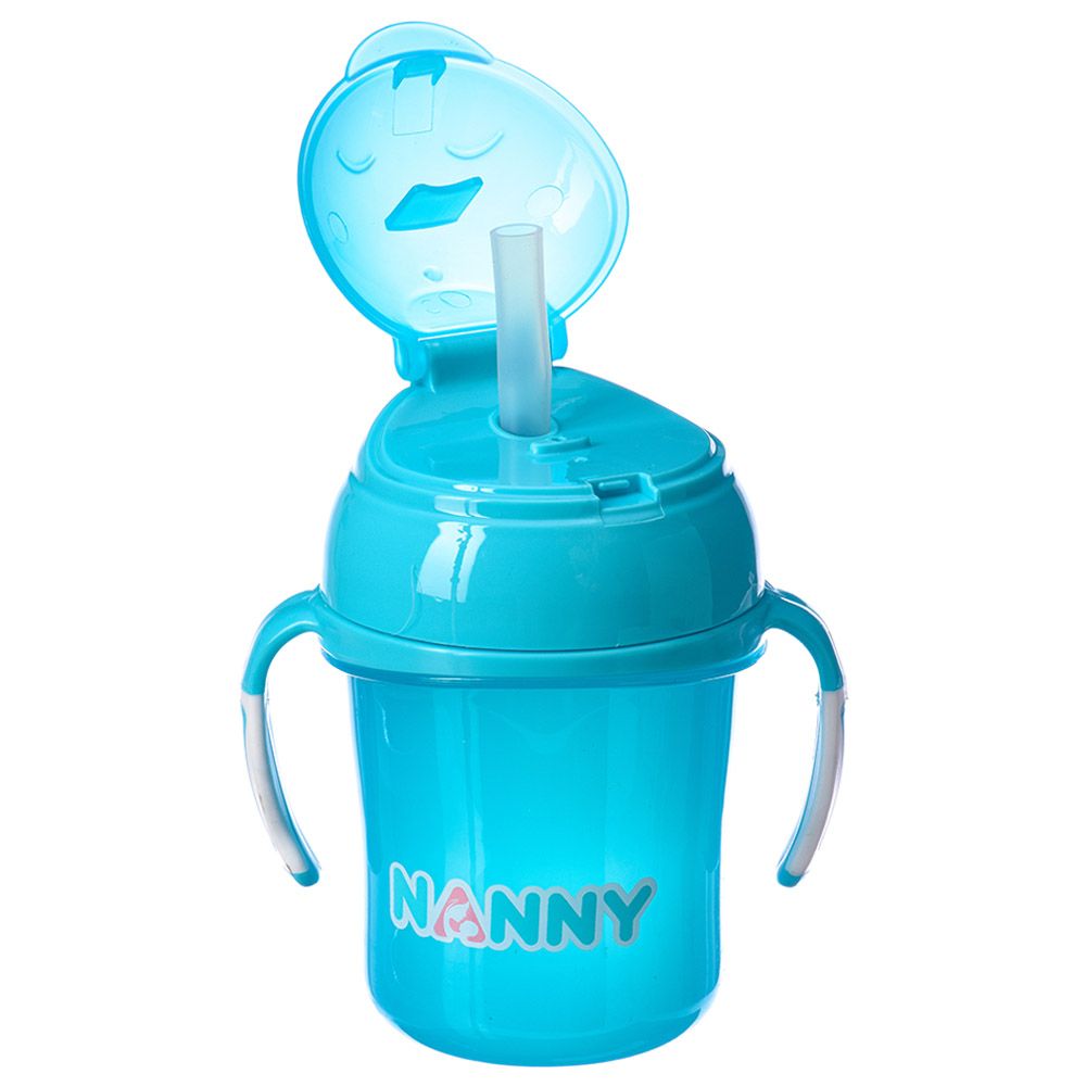 Uniq Kidz - Baby Training Sippy Cup w/ Straw & Handle - Blue