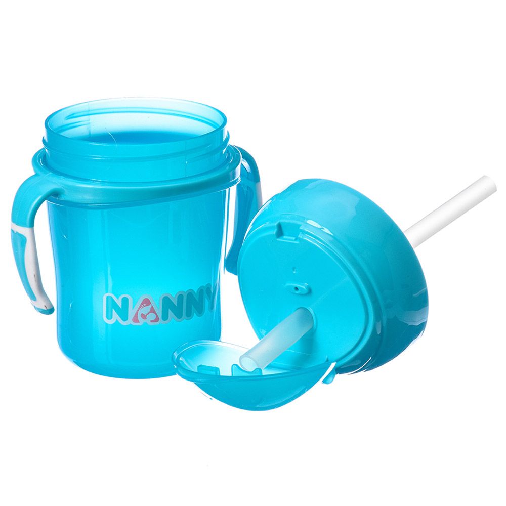 Uniq Kidz - Baby Training Sippy Cup w/ Straw & Handle - Blue