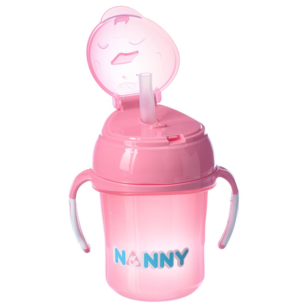 Uniq Kidz - Baby Training Sippy Cup w/ Straw & Handle - Pink