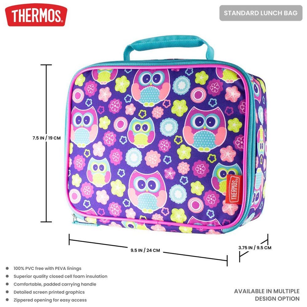 Thermos - Standard Insulated Lunch Bag - Owls - 550ml