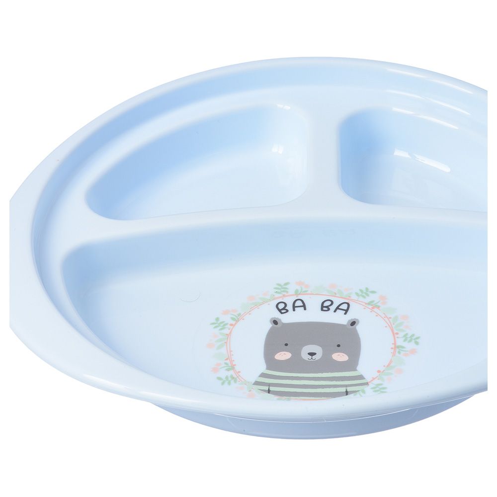 Uniq Kidz - Baby Divided Feeding Plate - Blue