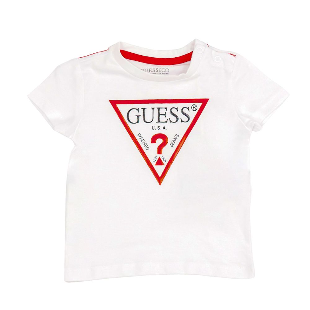 Guess - Boy's Short Sleeve T-Shirt - White