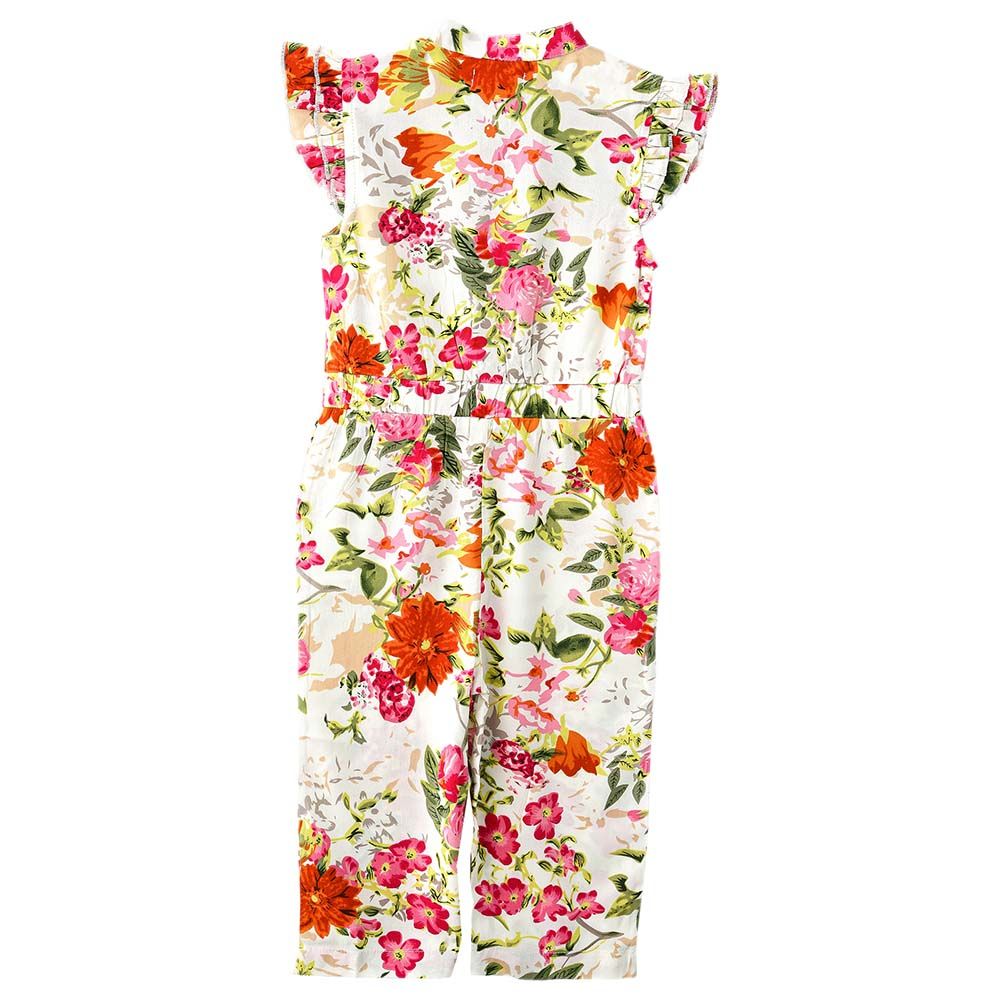 Jelliene - Sunshine Twirls Girl's Floral Jumpsuit