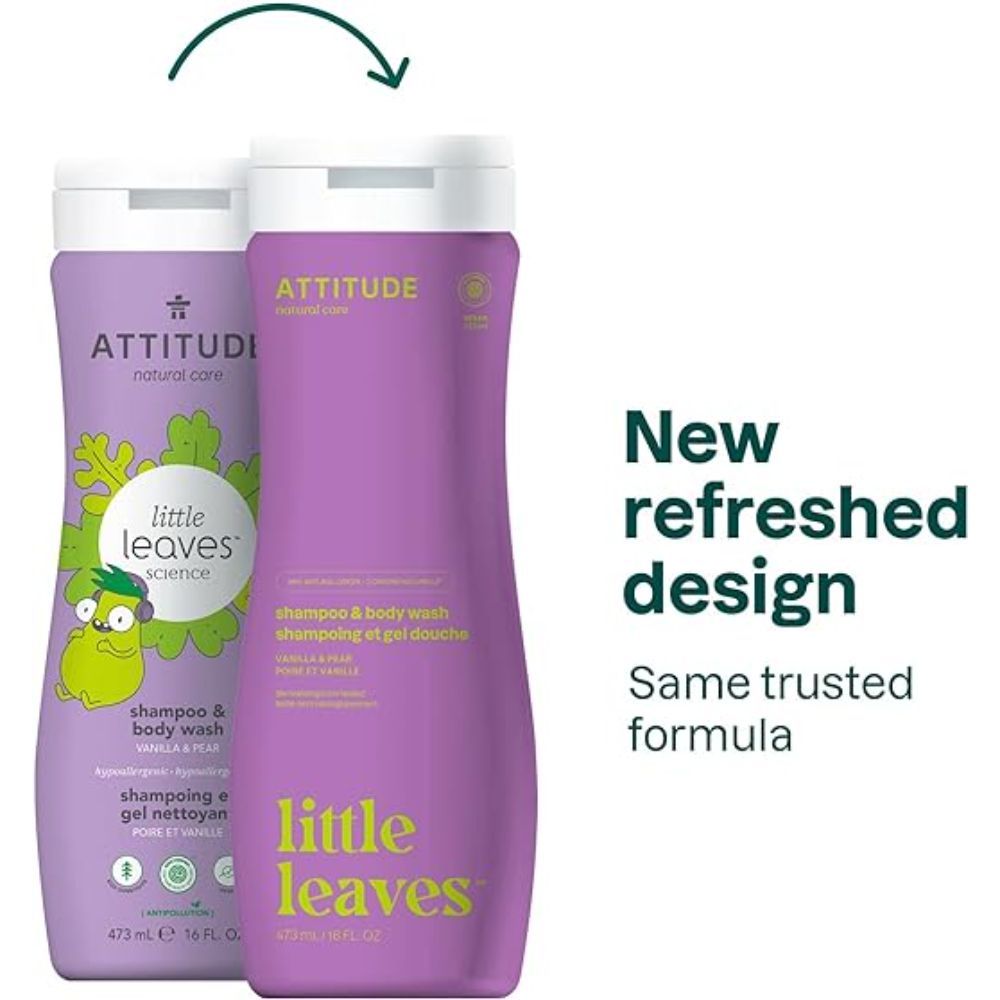 Attitude - Little Leaves 2-in-1 Shampoo Vanilla & Pear 473ml