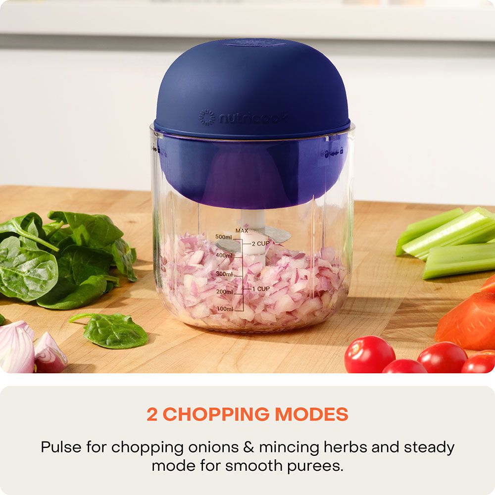 Nutricook - Choppi Cordless Rechargeable Chopper - Blue