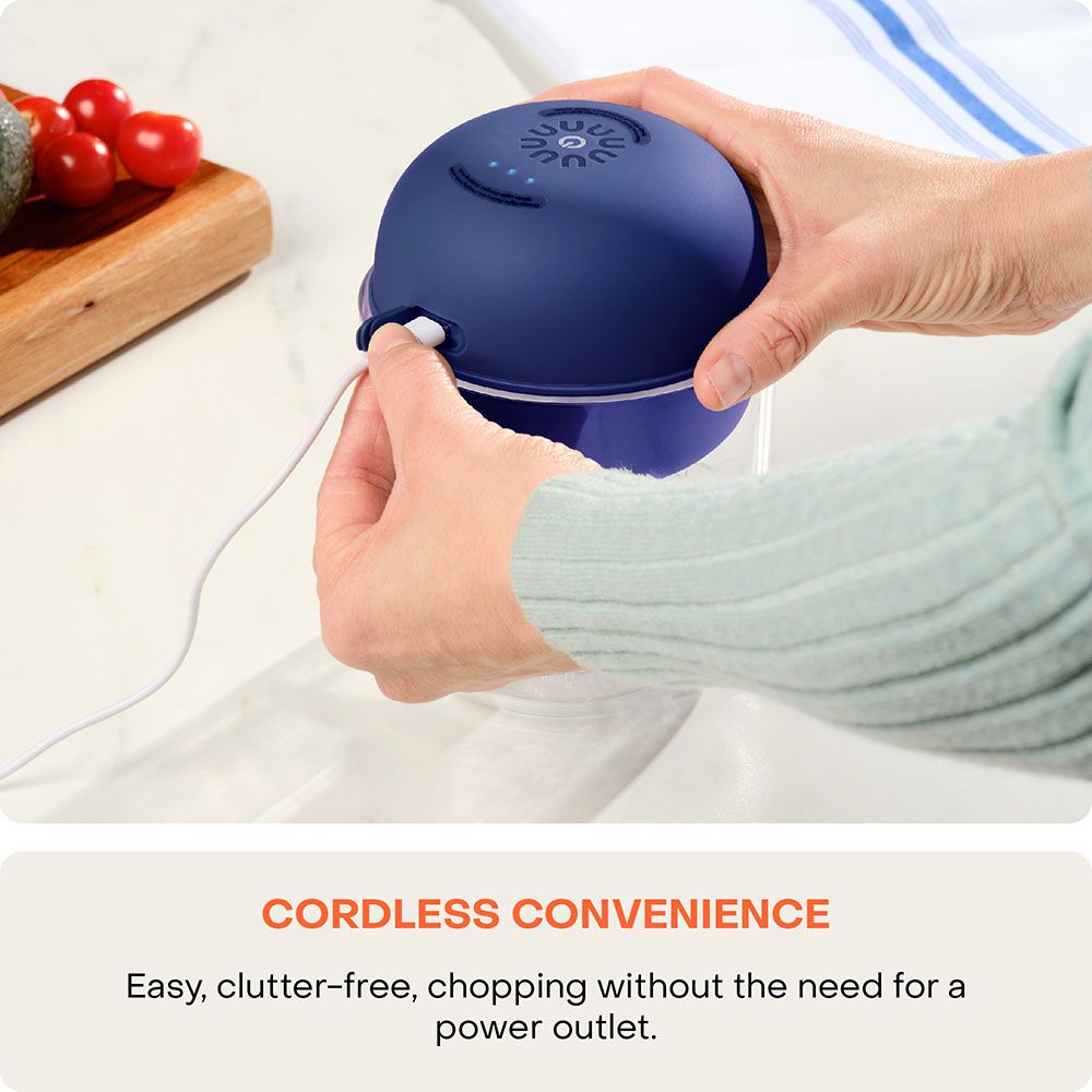 Nutricook - Choppi Cordless Rechargeable Chopper - Blue