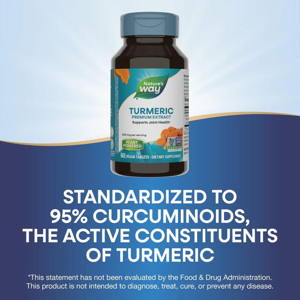 Nature's Way - Turmeric Extract 500mg 60 Tablets