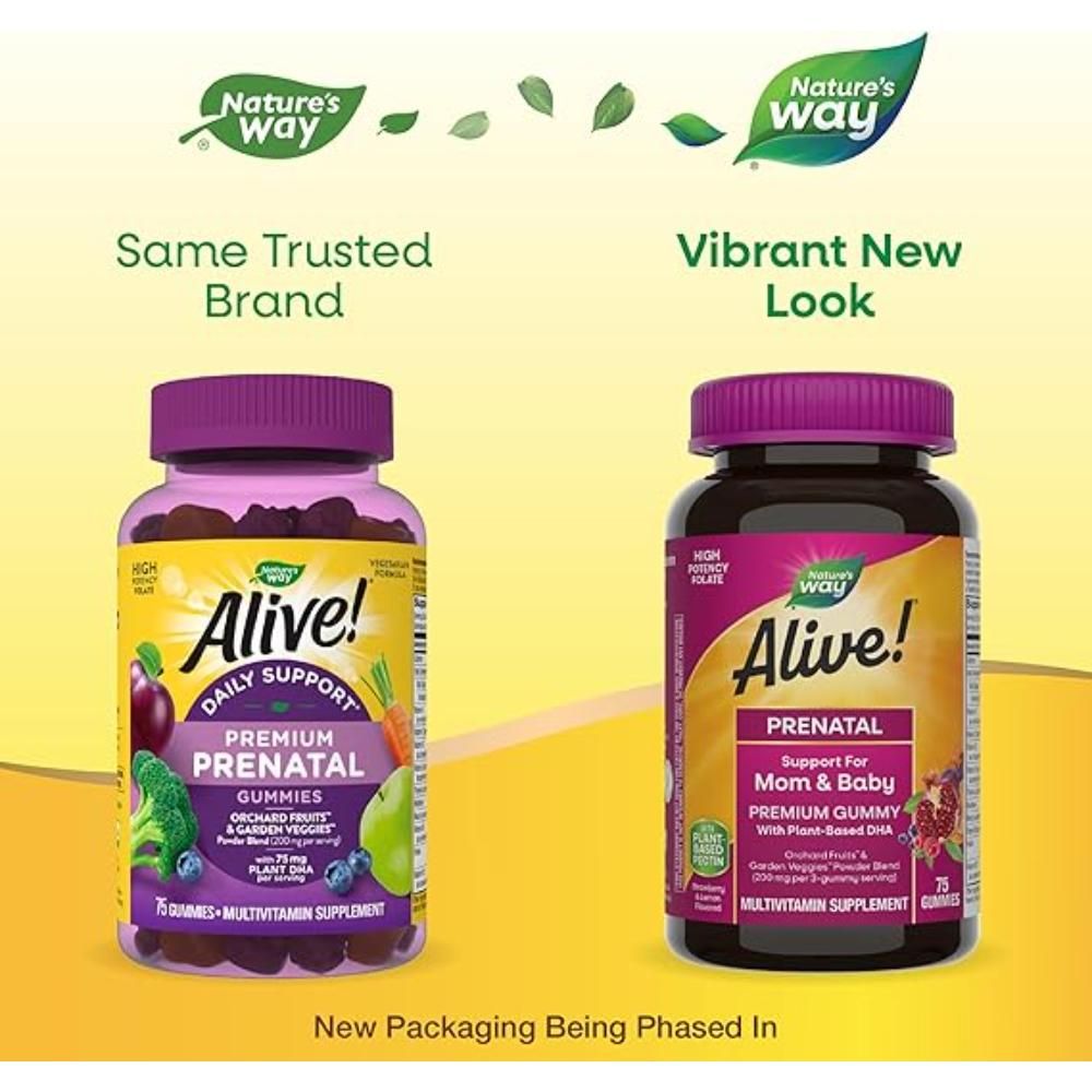 Nature's Way Alive Prenatal Gummy 75 Gummies