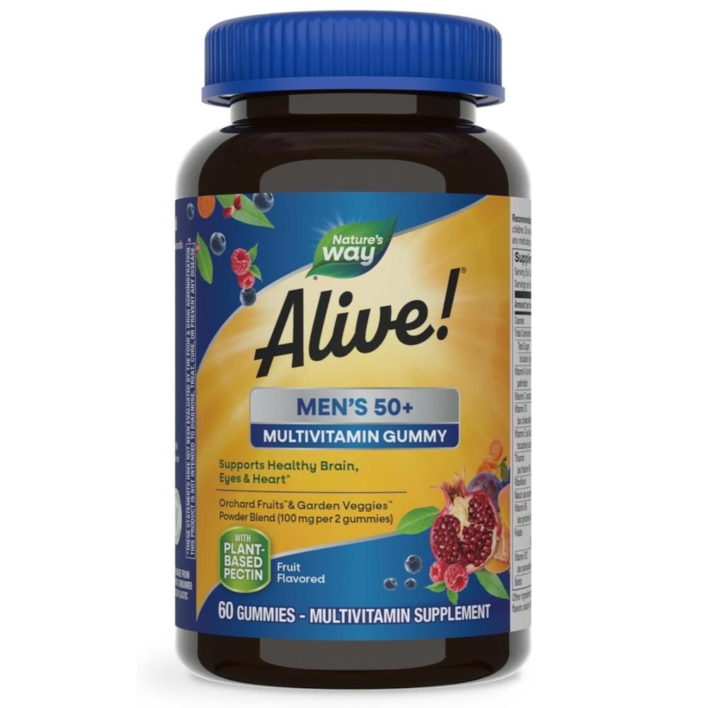 Nature's Way - Alive! Men's 50+ Gummy Vitamin 60 Gummies