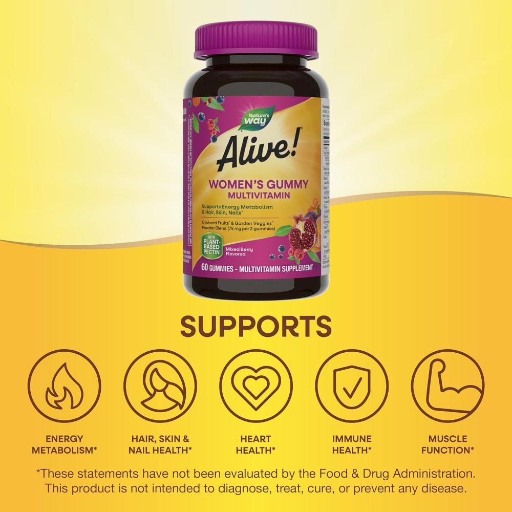 Nature's Way - Alive Women's Gummy Vitamins 60 Count