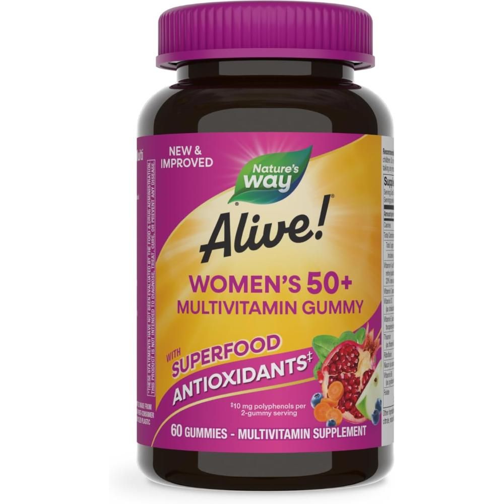 Nature's Way - Alive Women's 50+ Gummy Vitamin 60 Count